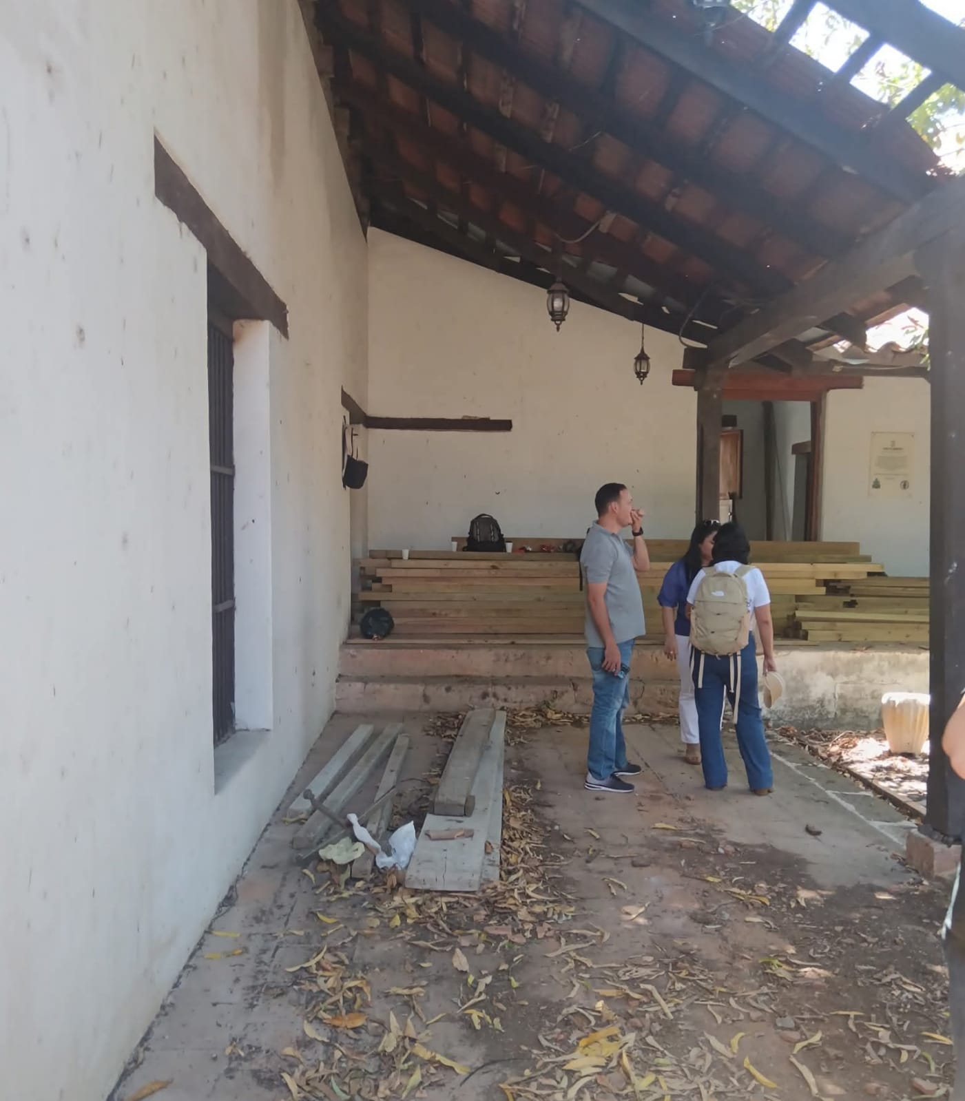 IHAH supervisa avances de la restauración de la Casa Valle en Choluteca